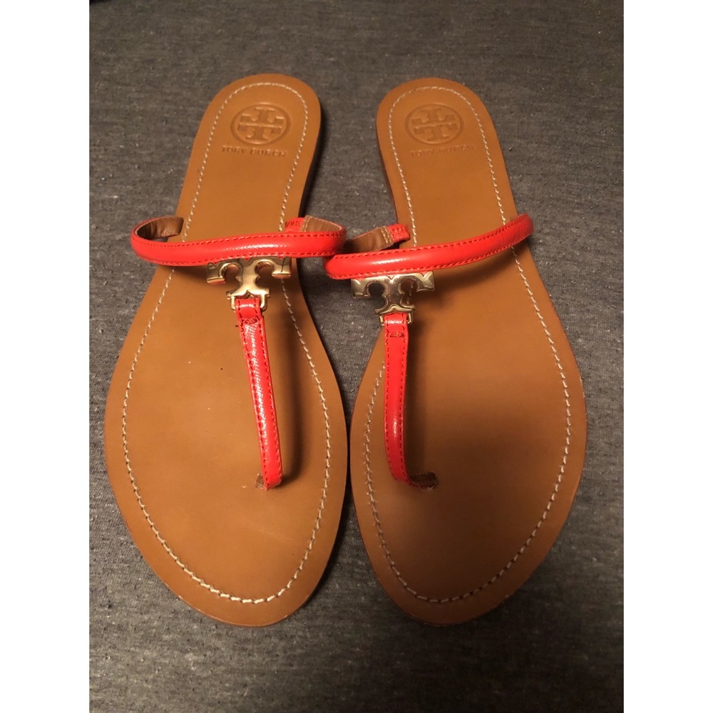 Tory Burch Orange Thong Sandal